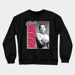 Author Haruki Murakami  /  Graphic Design Tribute Portrait Crewneck Sweatshirt